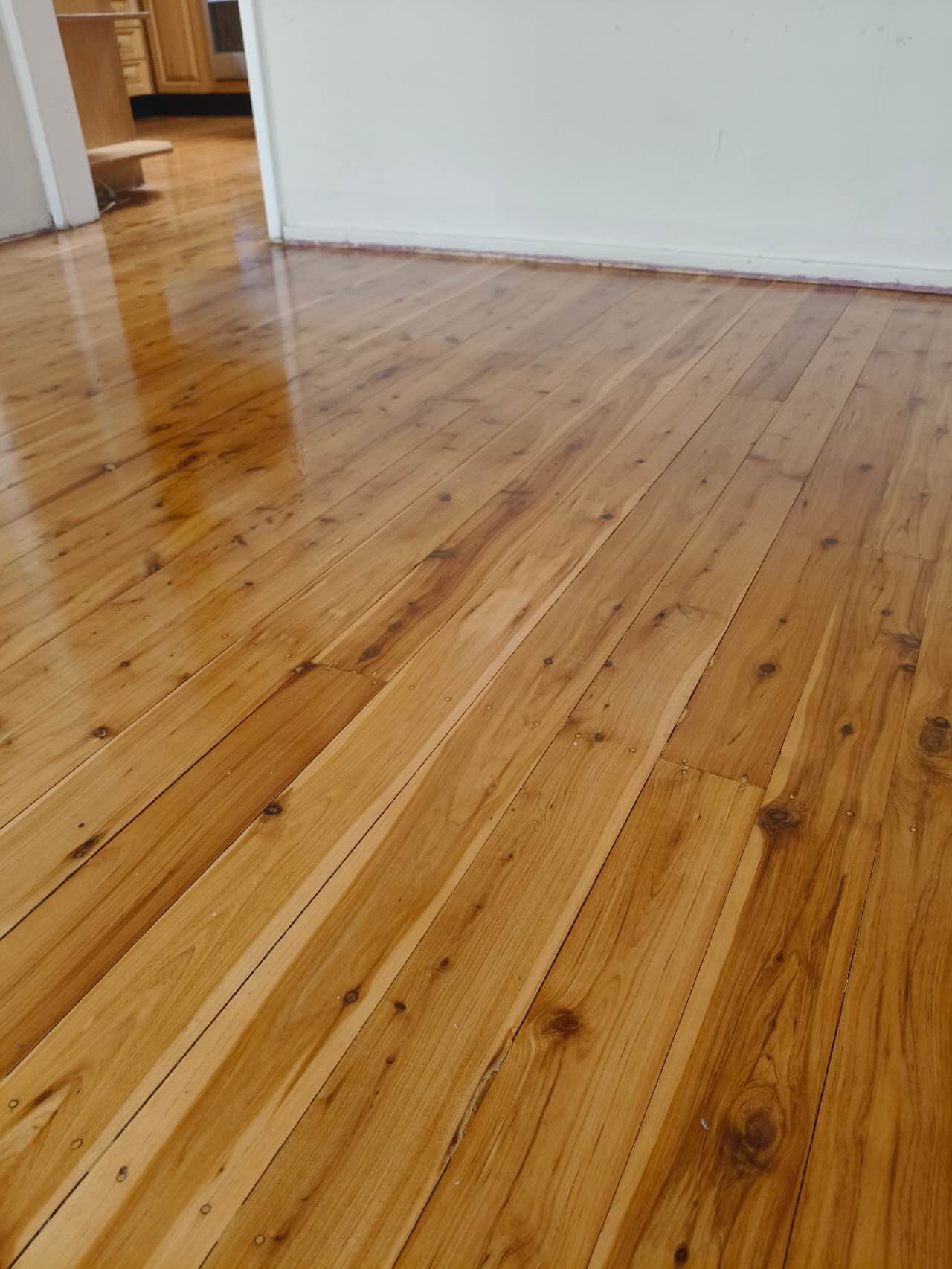 Timber floor at a Macquarie Fields home during repair work